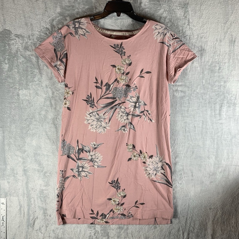 Triumph Lounge Me Women's Pajamas S Night‎ Dress Organic Cotton Floral Pink